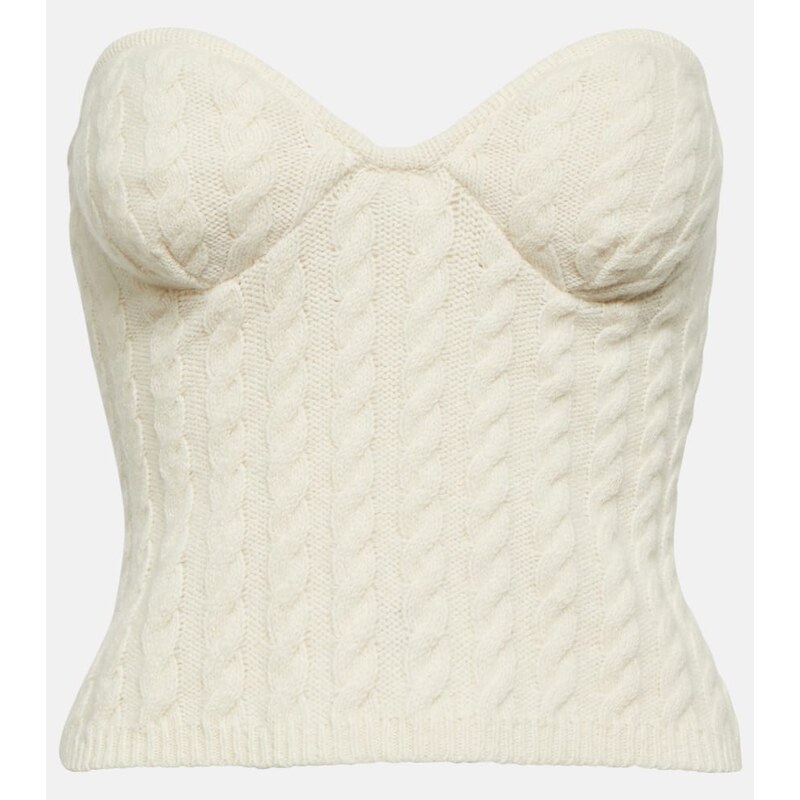 Magda Butrym Cable-knit tube top 68290127