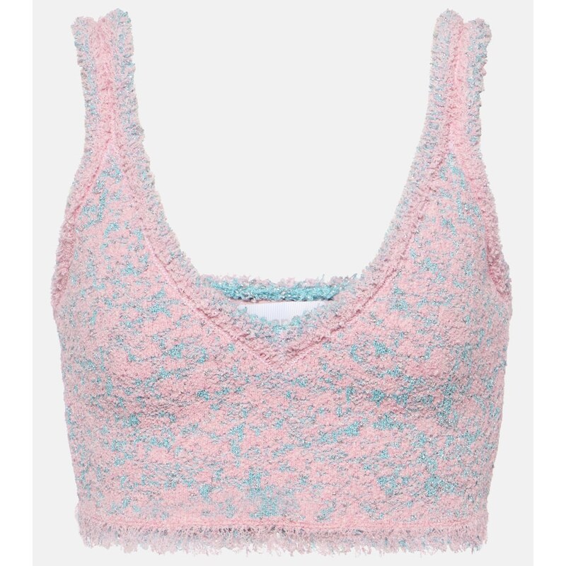 Rabanne Tweed crop top 68232786