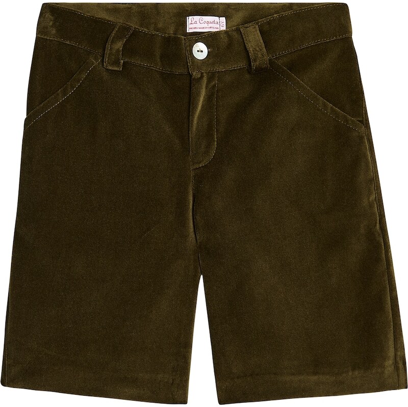 La Coqueta Lucas cotton velvet shorts 67979776