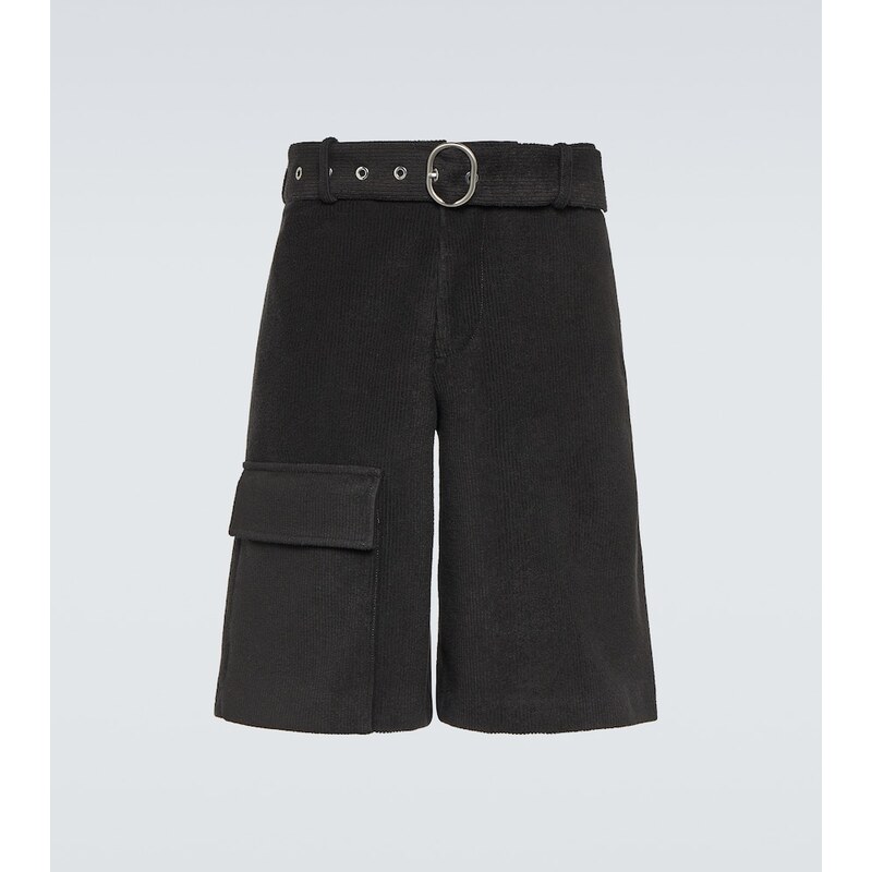 Jil Sander Crochet low-rise cotton-blend shorts 68210224