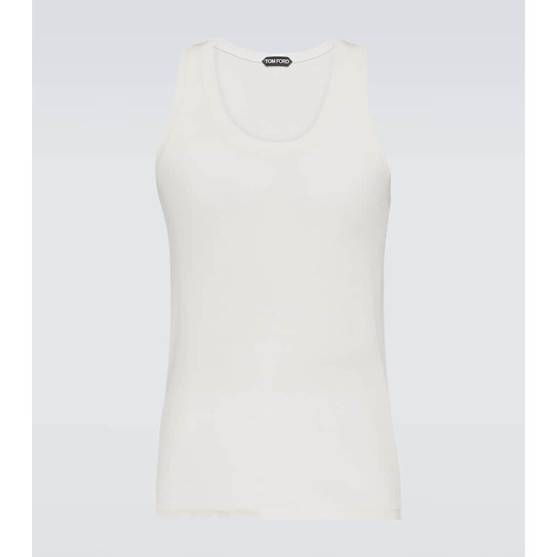 Tom Ford Ribbed-knit jersey tank top 68195220