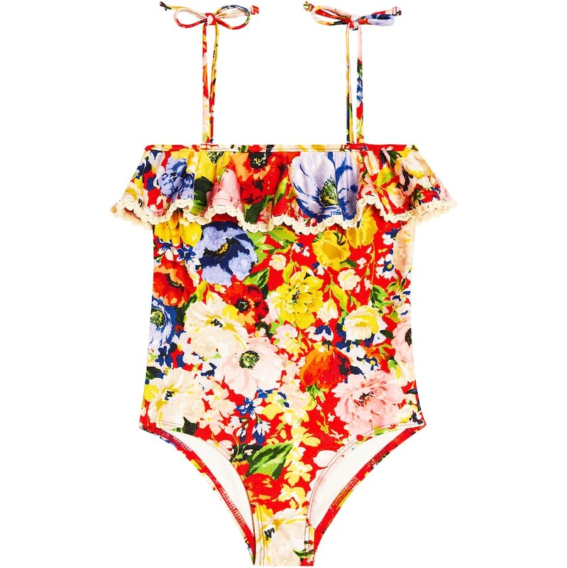 Zimmermann Kids Alight ruffled floral swimsuit 68167915