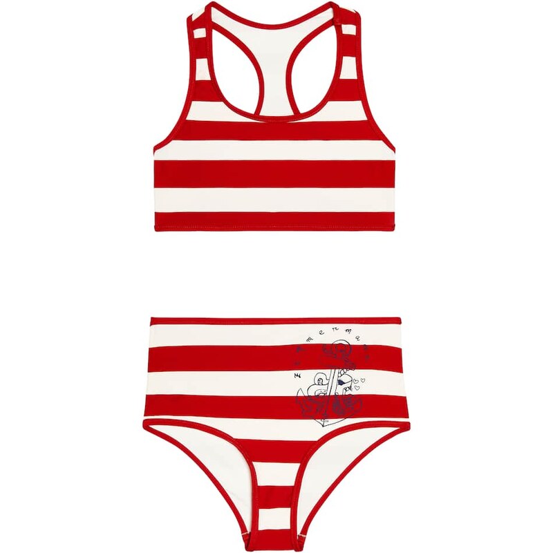 Zimmermann Kids Alight striped bikini 68254610