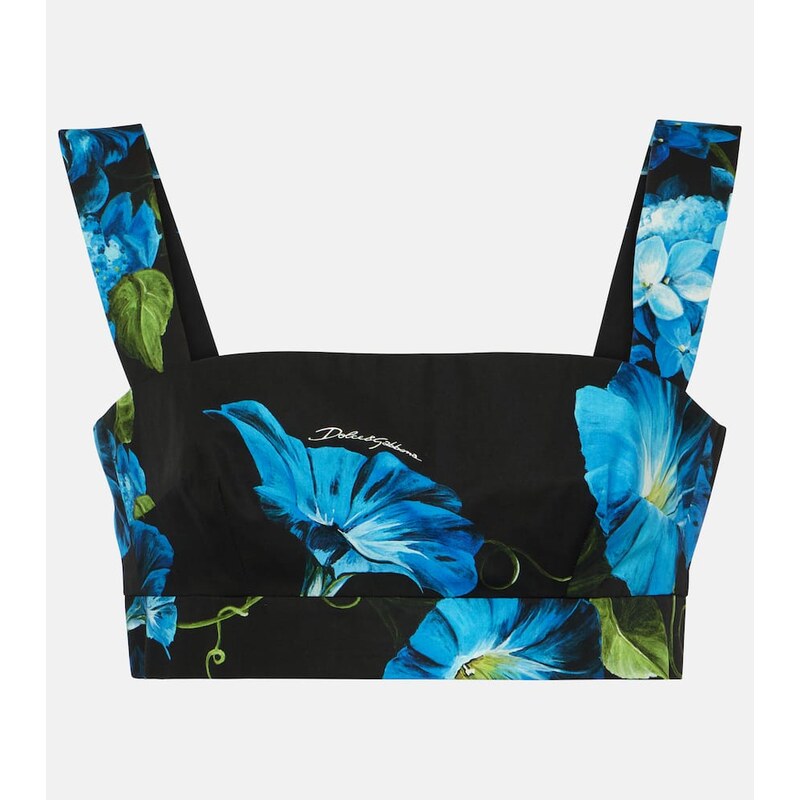Dolce&Gabbana Floral cotton bra top 68314240