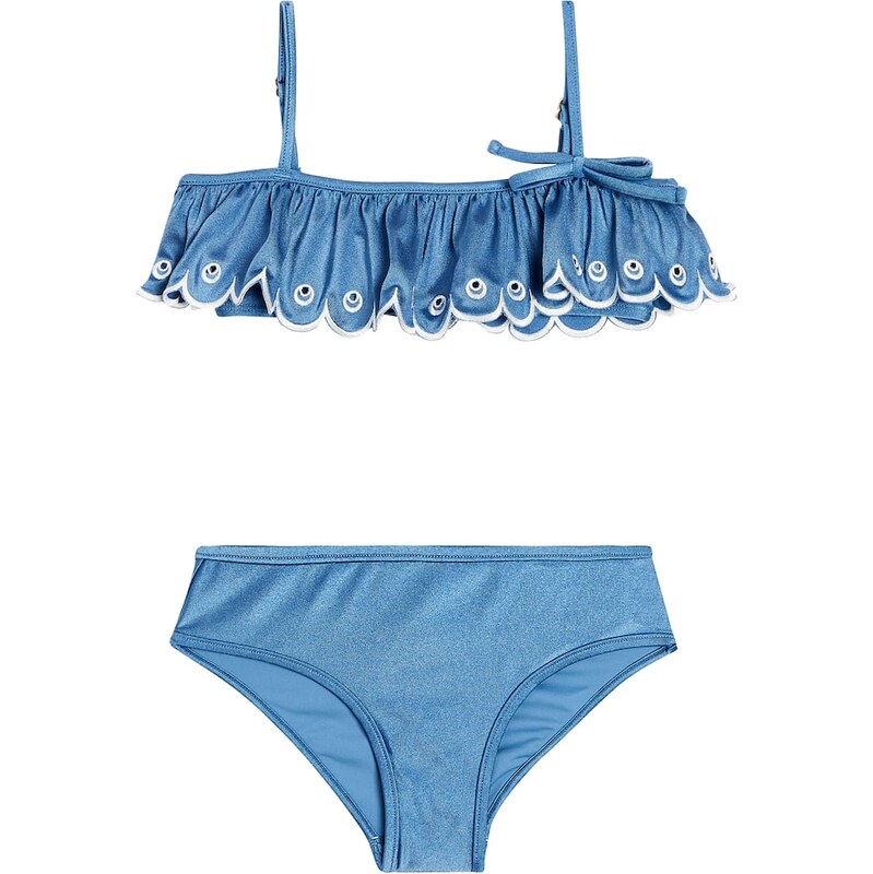 Zimmermann Kids Junie embroidered bikini 68234558