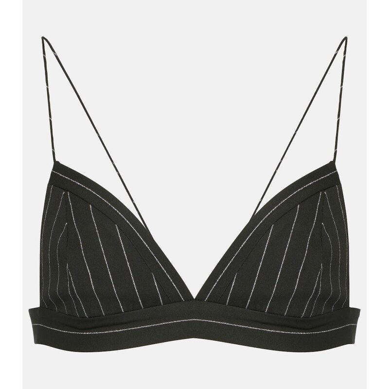 Alex Perry Pinstripe LurexÂ bralette 67979977