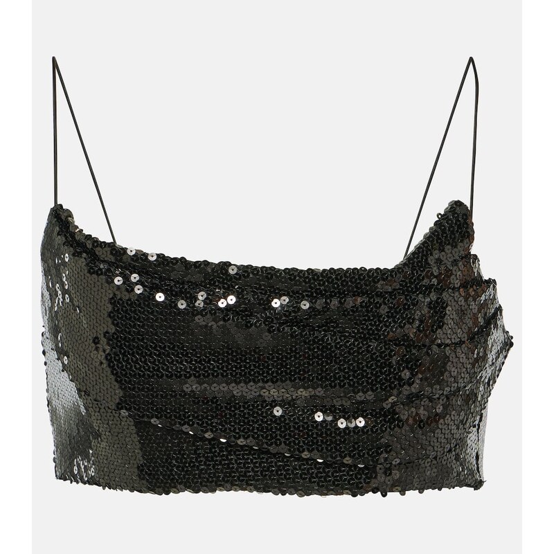 Alex Perry Sequined crop top 67990227