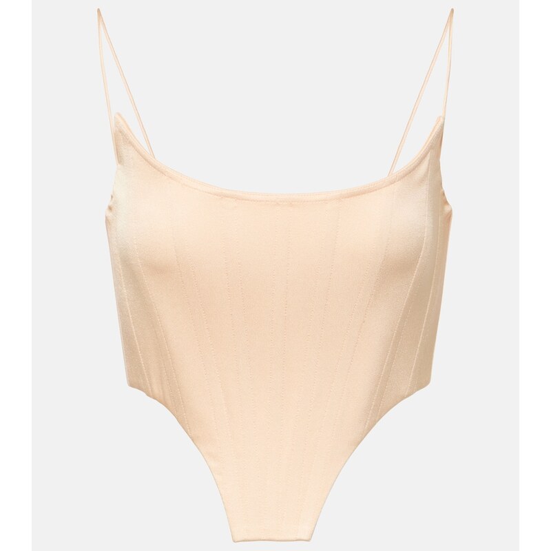 Alex Perry Satin bustier top 68000479