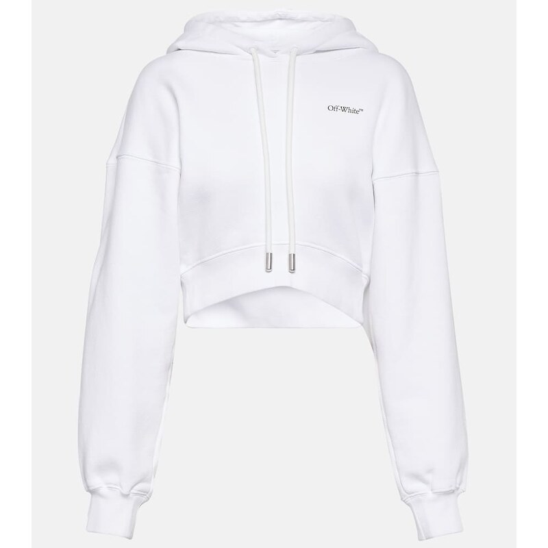 Off-White Printed cropped hoodie 68074391