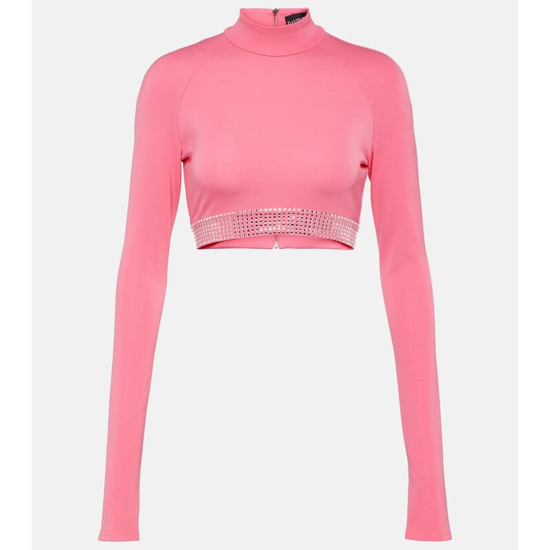 David Koma Embellished crop top 67928826