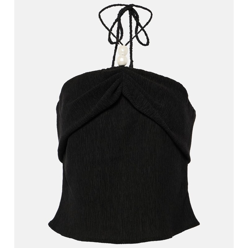 Magda Butrym Halterneck crop top 68175206