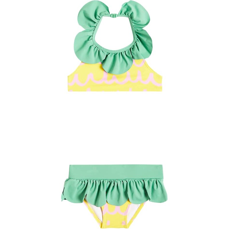 Stella McCartney Kids Printed ruffled bikini 68238478