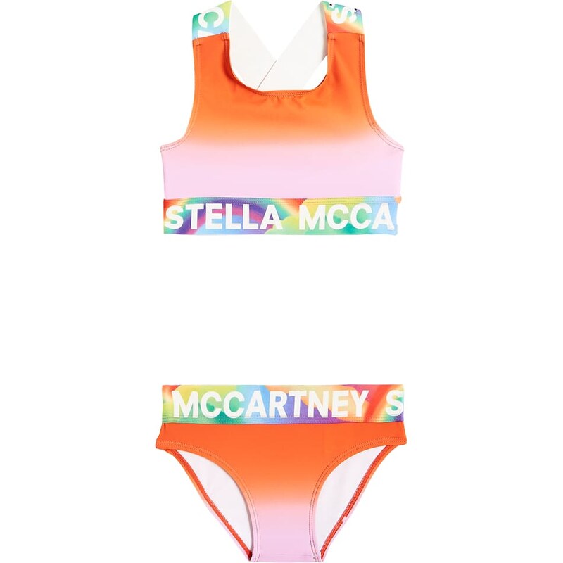 Stella McCartney Kids Logo tie-dye bikini 67990536