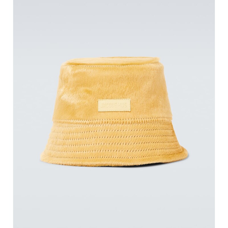 Jacquemus Le Bob Sperone calf hair bucket hat 68257773