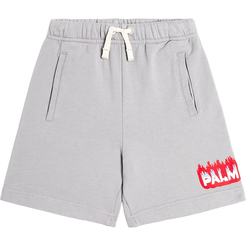 Palm Angels Kids Logo cotton jersey shorts 68037618