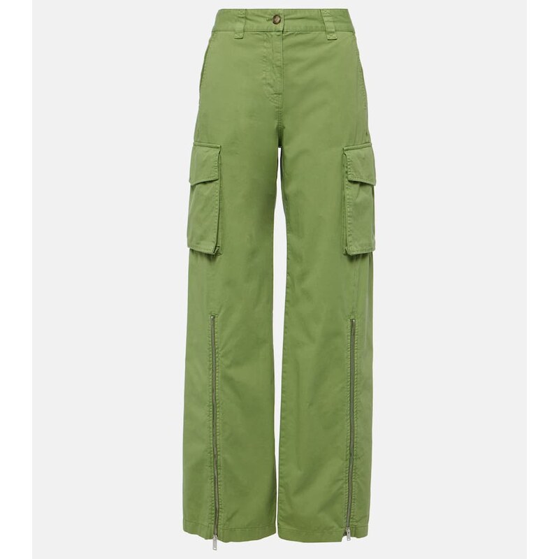 Stella McCartney Mid-rise cotton cargo pants 68267474