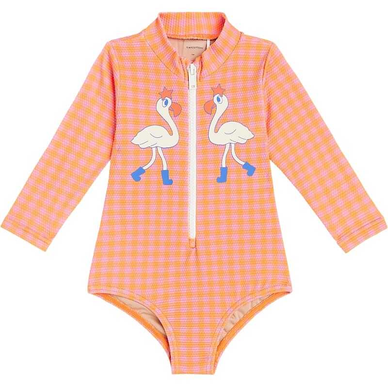 Tinycottons Baby Flamingos rashguard swimsuit 68135133