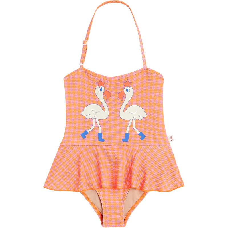 Tinycottons Flamingos checked swimsuit 67949830
