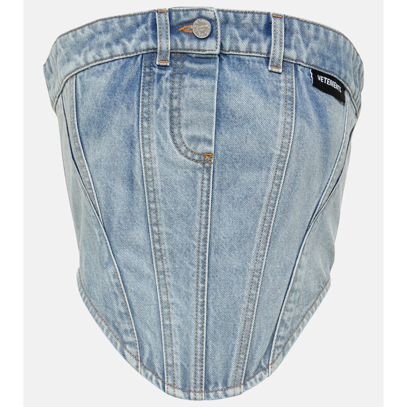 Vetements Cotton denim corset 68229212