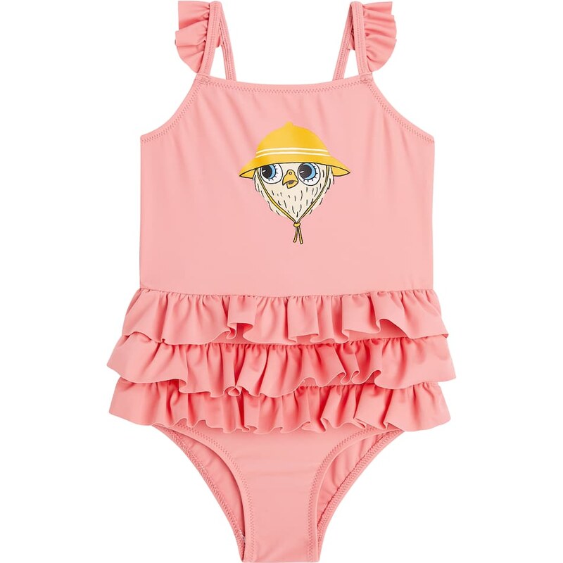 Mini Rodini Printed ruffle-trimmed swimsuit 67939552