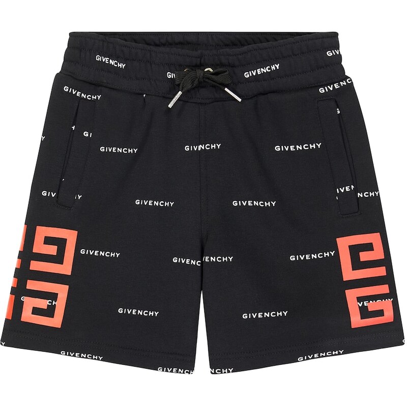 Givenchy Kids Logo cotton-blend jersey shorts 68048095