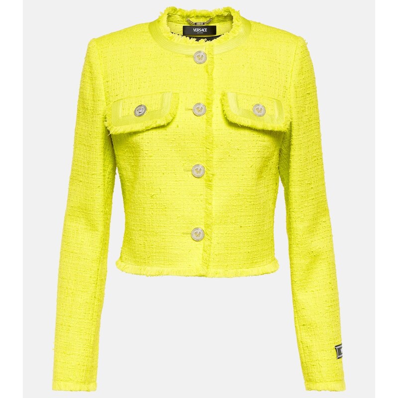 Versace Cotton-blend boucle jacket 68037744