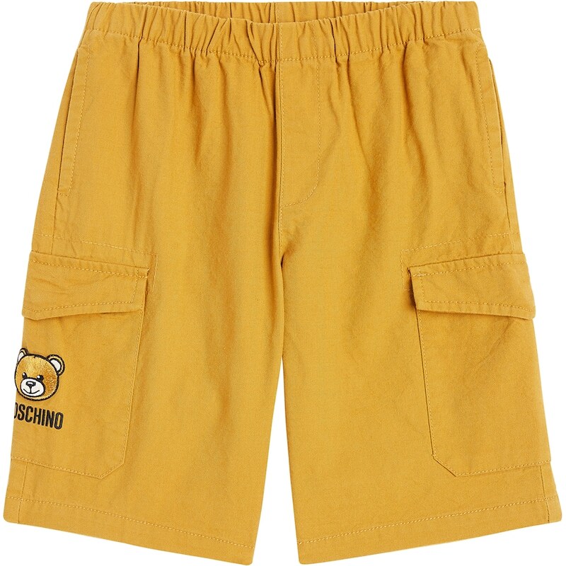 Moschino Kids Teddy Bear cotton-blend cargo shorts 68032771