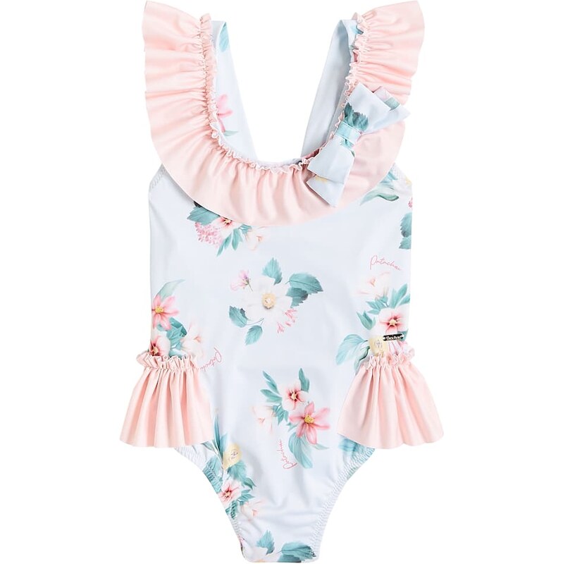 Patachou Ruffled floral swimsuit 68231031
