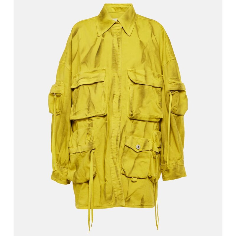 The Attico Fern cotton biker jacket 68307197