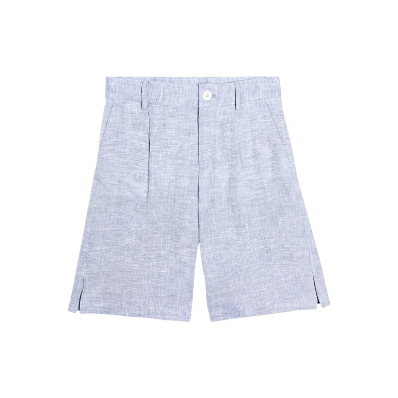 Dolce&Gabbana Kids Linen bermuda shorts 68000442