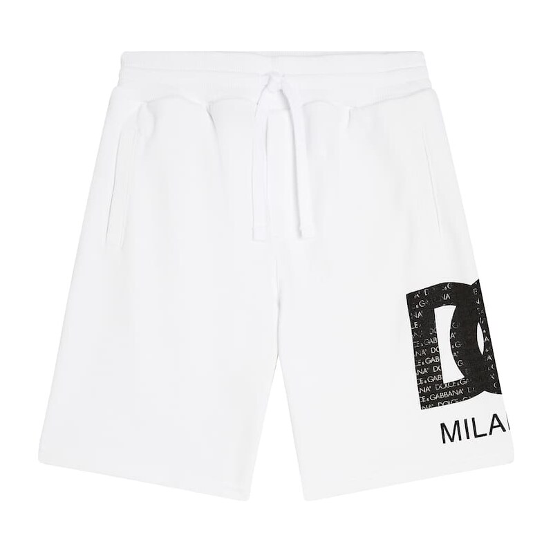 Dolce&Gabbana Kids Logo cotton jersey shorts 68010658