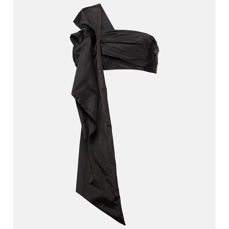 Simone Rocha Floral-appliquà draped crop top 68338033