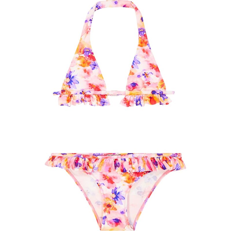 Il Gufo Ruffled floral bikini 68000757