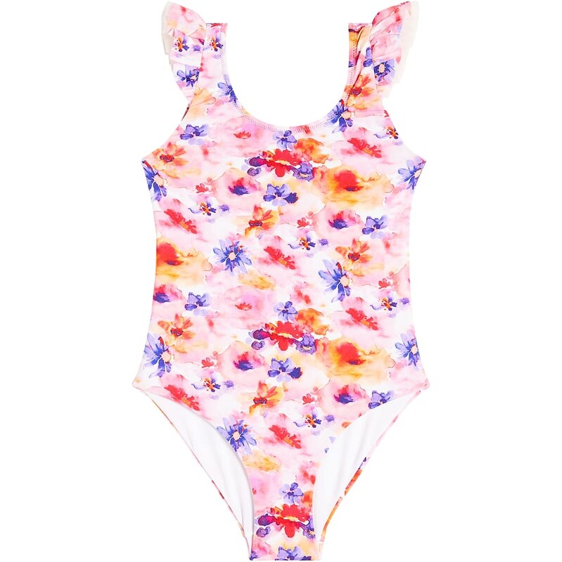 Il Gufo Ruffled floral swimsuit 68042872