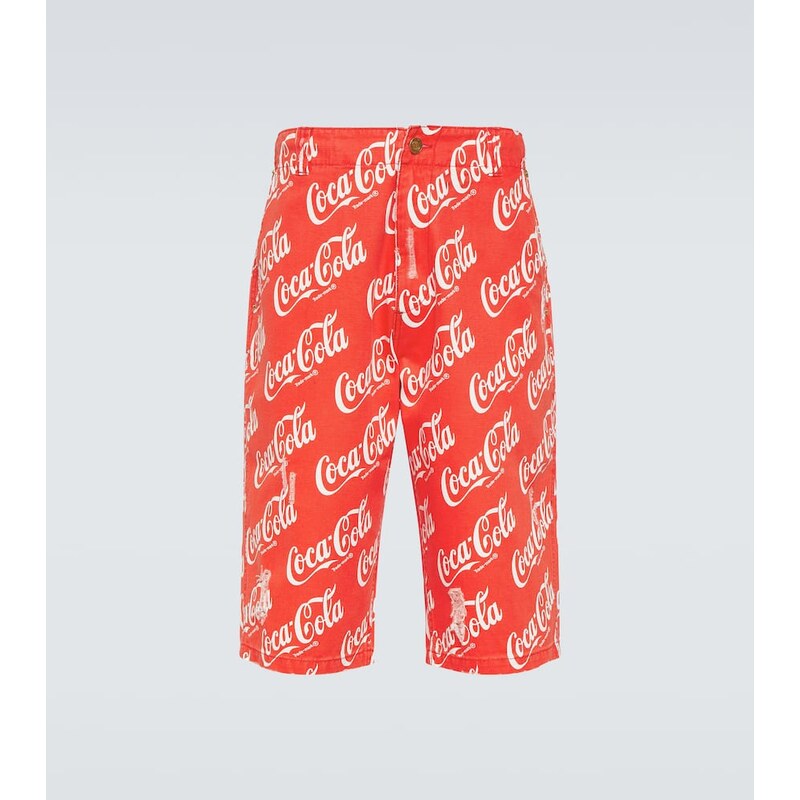 ERL Printed cotton canvas Bermuda shorts 68291456