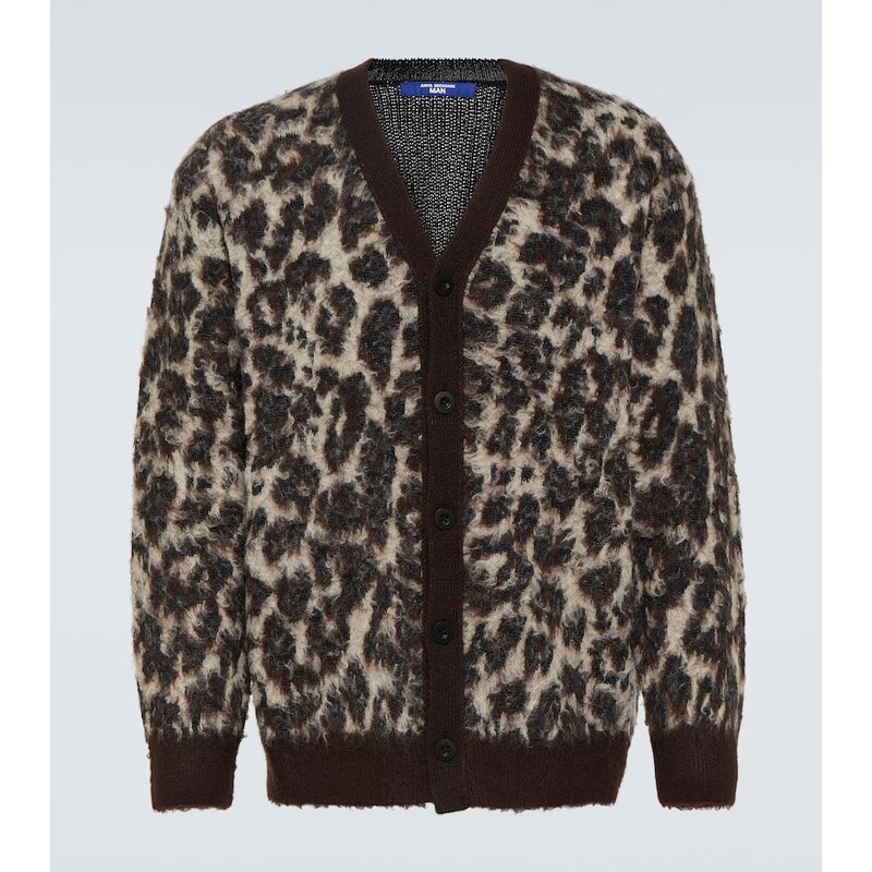 Junya Watanabe Leopard-print jacquard cardigan 68069397