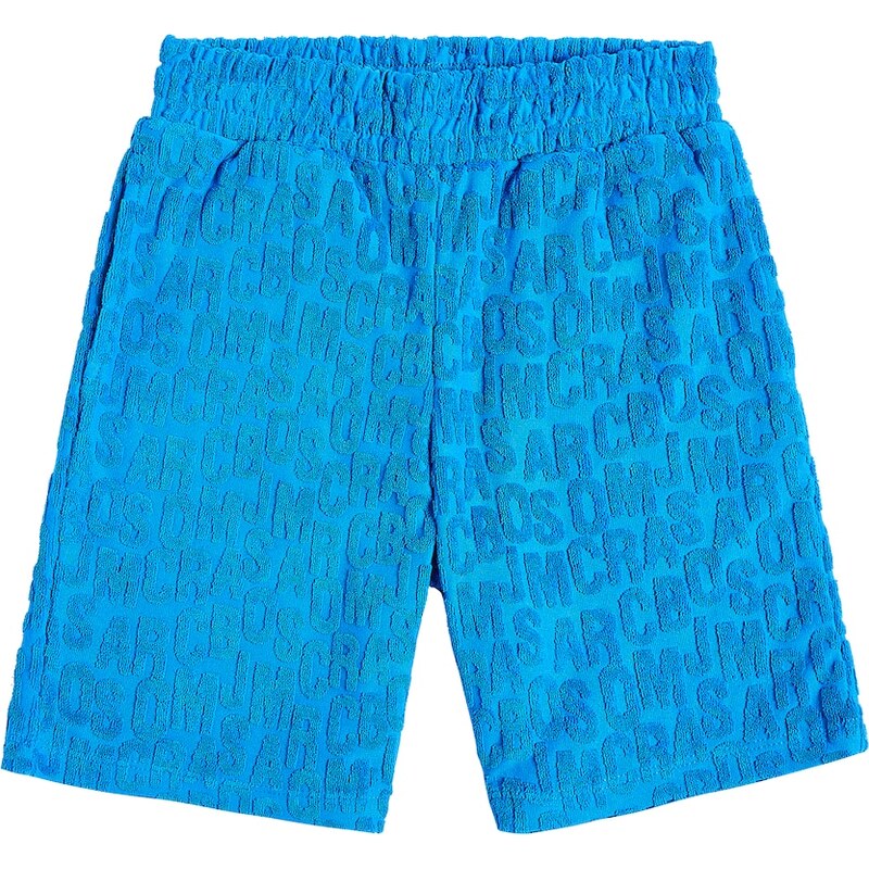 Marc Jacobs Kids Monogram jacquard cotton-blend terry shorts 68069179