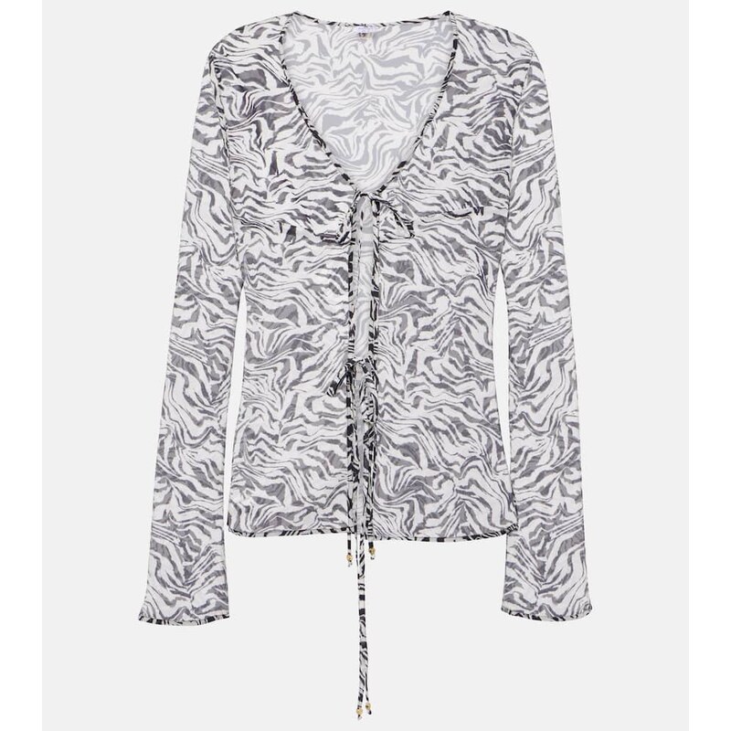 Bananhot Vanessa zebra-print beach cover-up 68155405