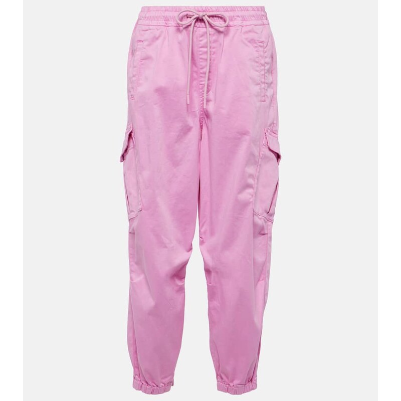 AG Jeans High-rise cotton cargo pants 68074497