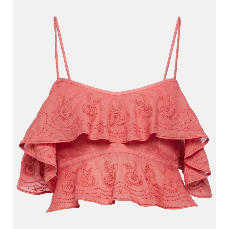 Isabel Marant Eliani ruffled top 67929459