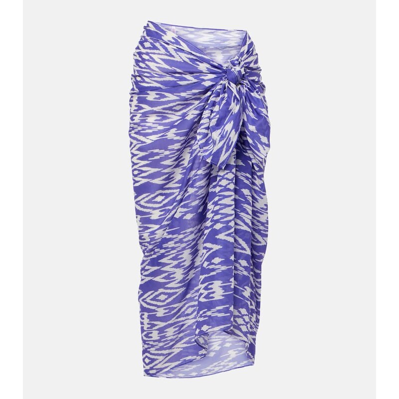 Eres Weather printed cotton beach cover-up 68001149