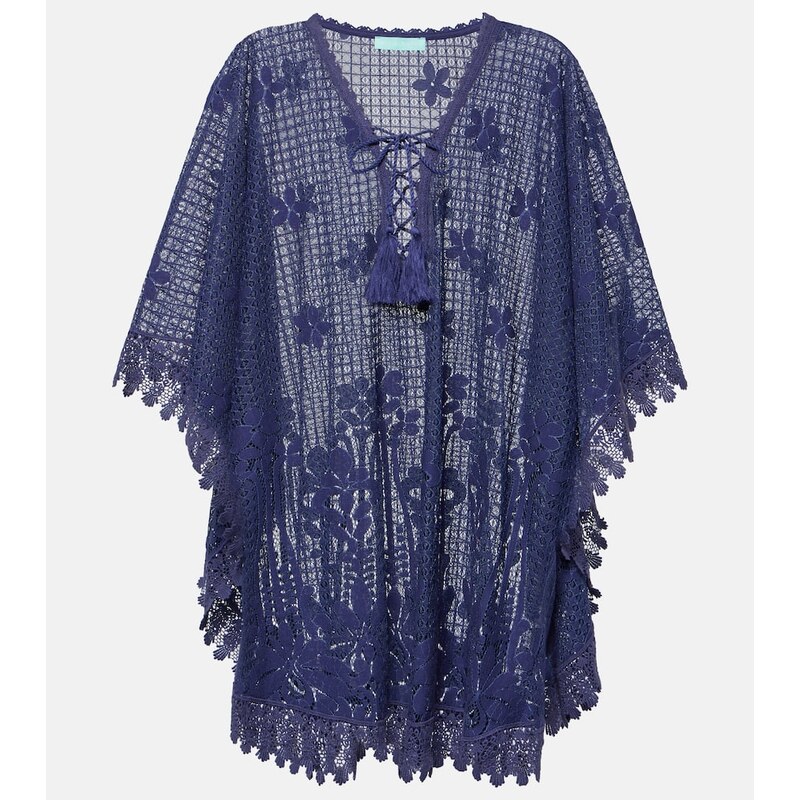 Melissa Odabash Cindy embroidered cotton-blend kaftan 68236565