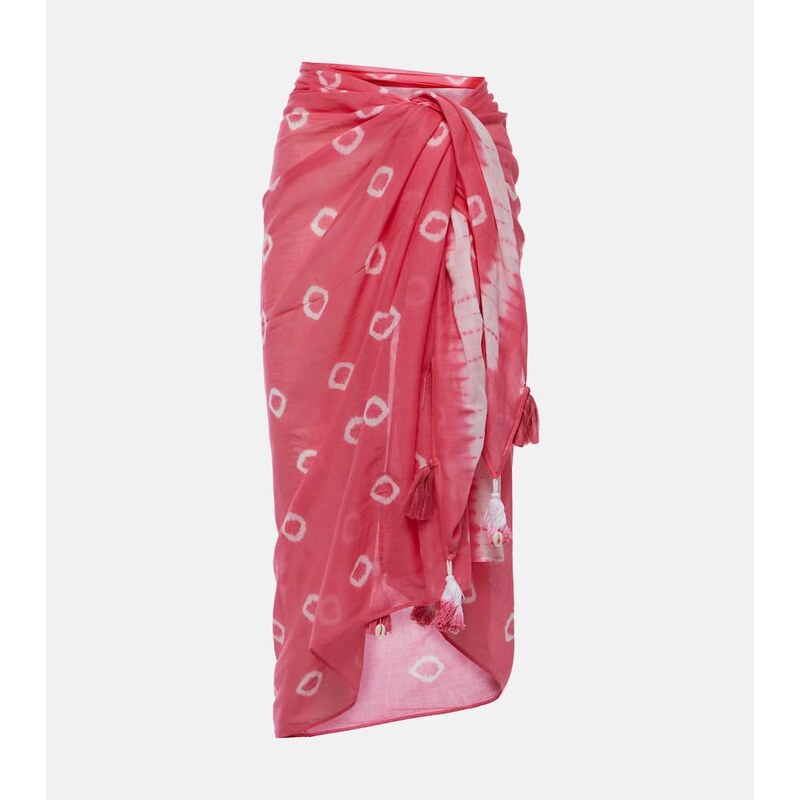 Anna Kosturova Tie-dye cotton beach cover-up 68187755