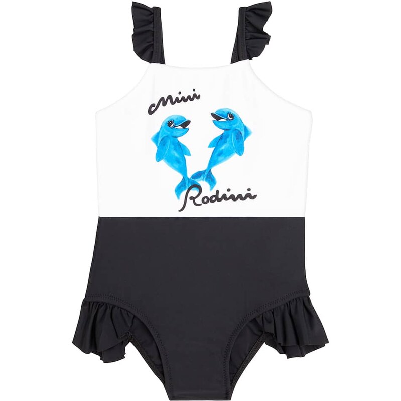 Mini Rodini Dolphins ruffled swimsuit 68199656