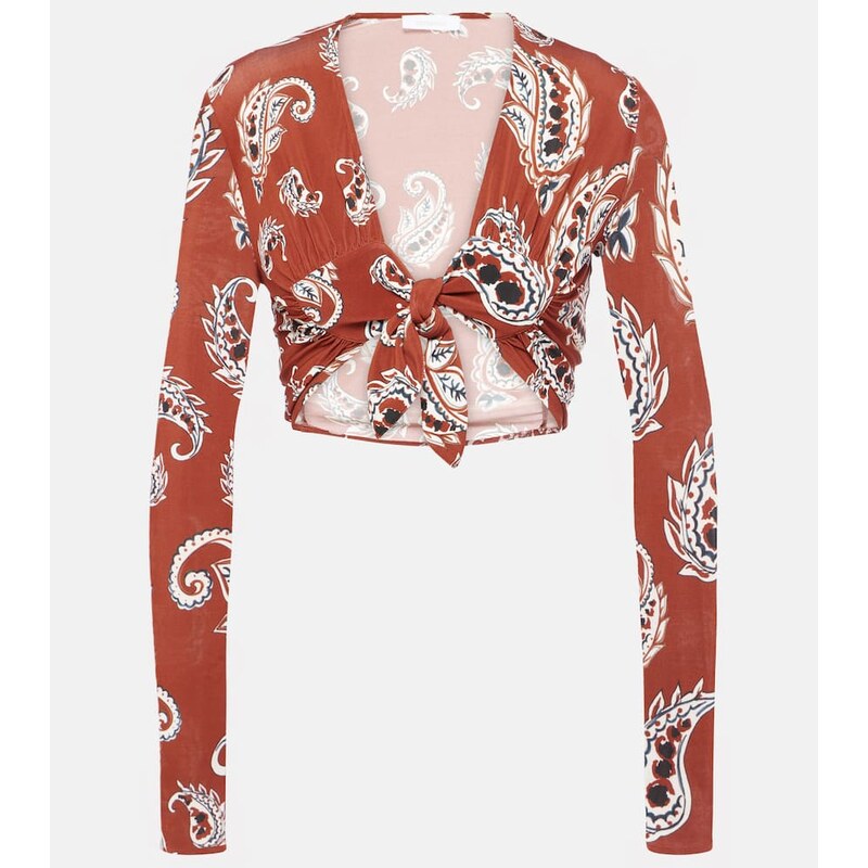 Rabanne Paisley crop top 67970664