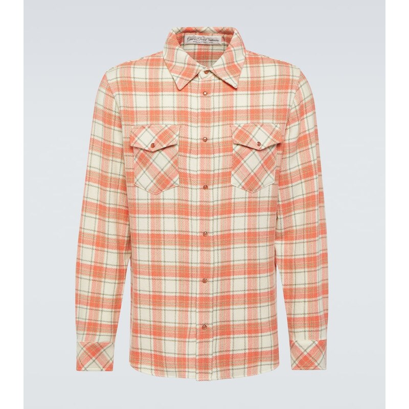 Gods True Cashmere Plaid cashmere shirt 68011332