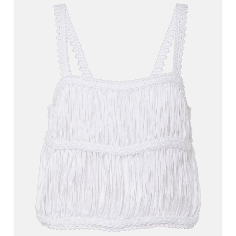 Simkhai Sterling macramÃ cotton crop top 68201772