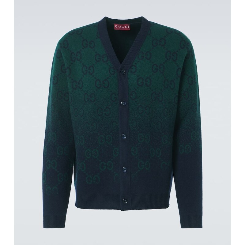 Gucci GG wool jacquard cardigan 68193481