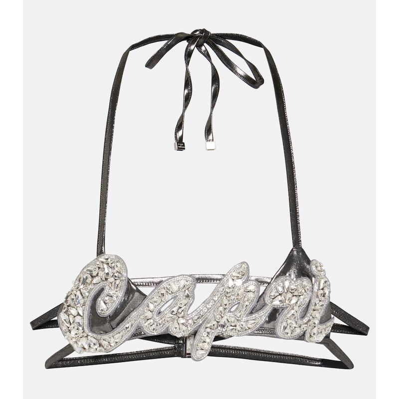 Dolce&Gabbana Capri crystal-embellished bra top 68037936
