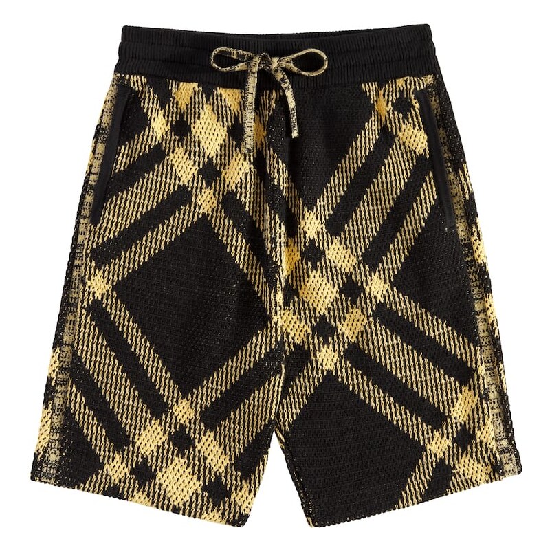 Burberry Kids Burberry Check cotton mesh shorts 68095455